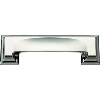 Atlas Homewares 339-CH Sutton Place Bin Cup Pull in Polished Chrome